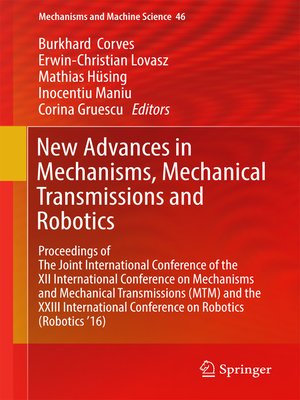 cover image of New Advances in Mechanisms, Mechanical Transmissions and Robotics